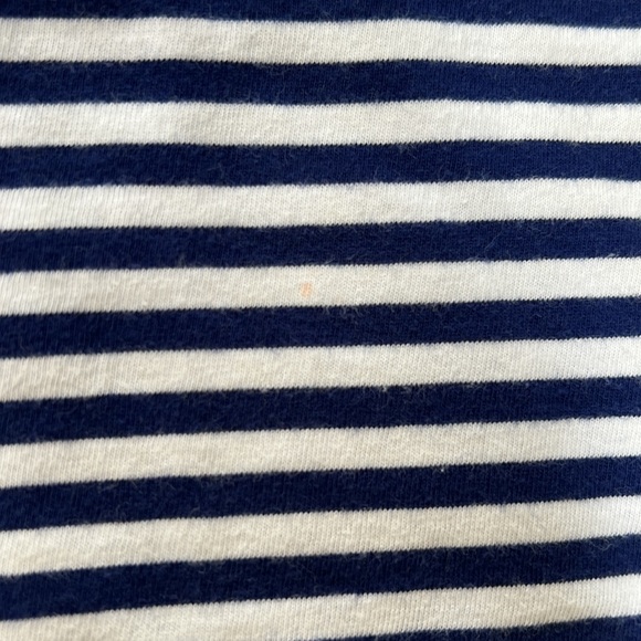 Girls Polo Ralph Lauren navy stripe T-shirt (size L 10/12) - Picture 6 of 6